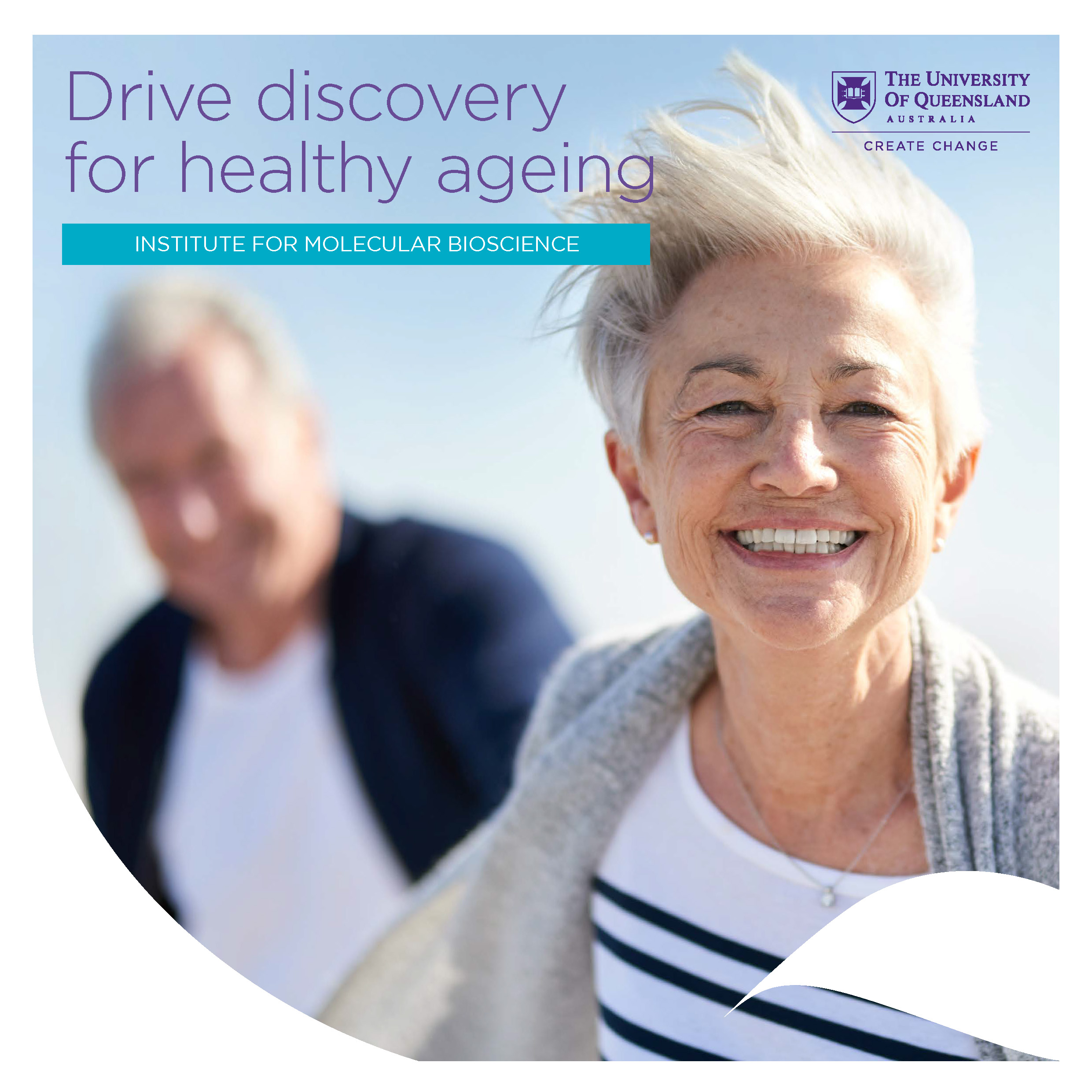 Cover of Healthy Ageing booklet showing a smiling woman