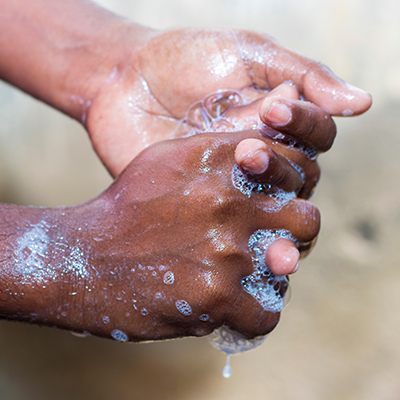 Washing hands