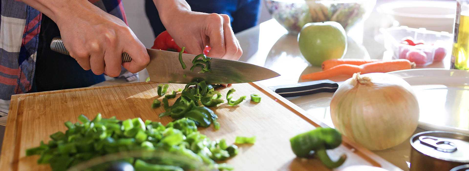 Cutting vegetables