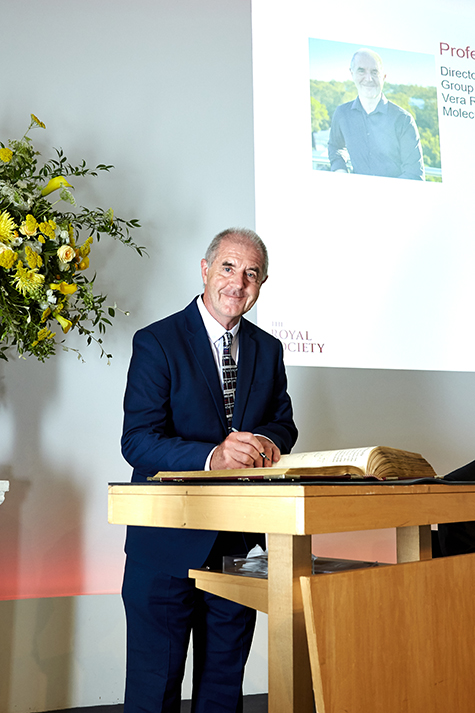 Professor David Craik signs the Royal Society Charter Book