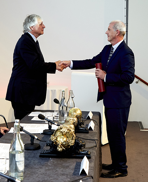 Professor David Craik FRS is inducted by the President of the Royal Society, Sir Adrian Smith, PRS