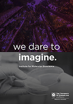Cover of 2021 report - trees and a petri dish with 'Dare to imagine' written over them