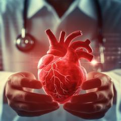 Man holding heart 