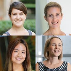 Claudia Stocks, Melanie Shakespear, Amy Chan and Emily Furlong