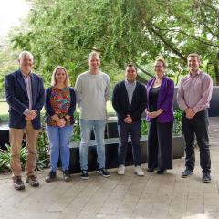 Group photo of the 'Strep A Outbreak Prevention' Team - winners of the Eureka Prize 2024