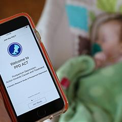 Postpartum depression mobile health app
