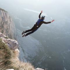 A study delving into the genes of over a million people has found 124 genetic variants associated with risky behaviour, such as jumping off a cliff. Razor527/Shutterstock.com.